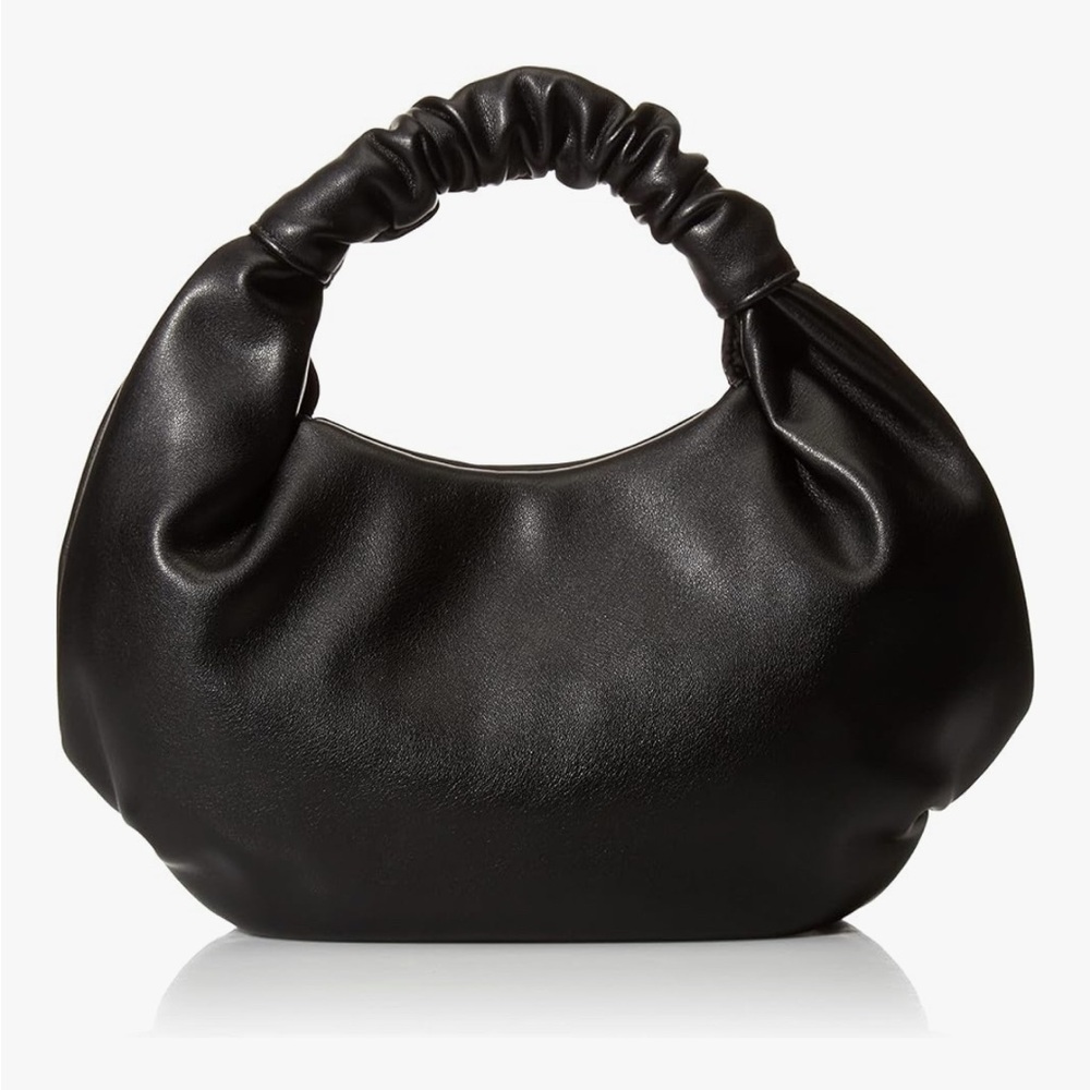 The Drop Addison Vegan Leather Black Top Handle Bag